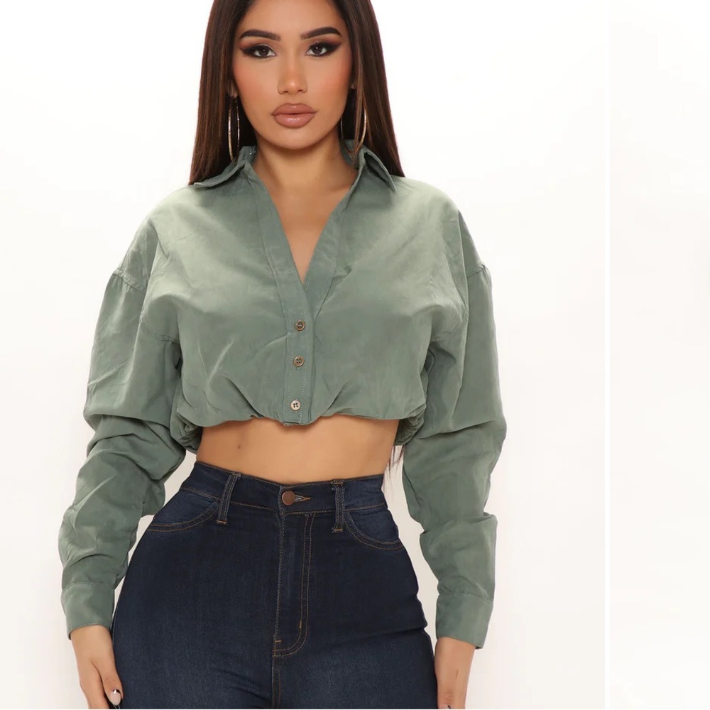 Green Jacket Top - image 1